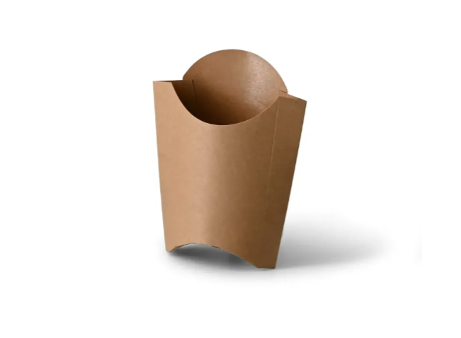 box na hranolky 400ml hnedy